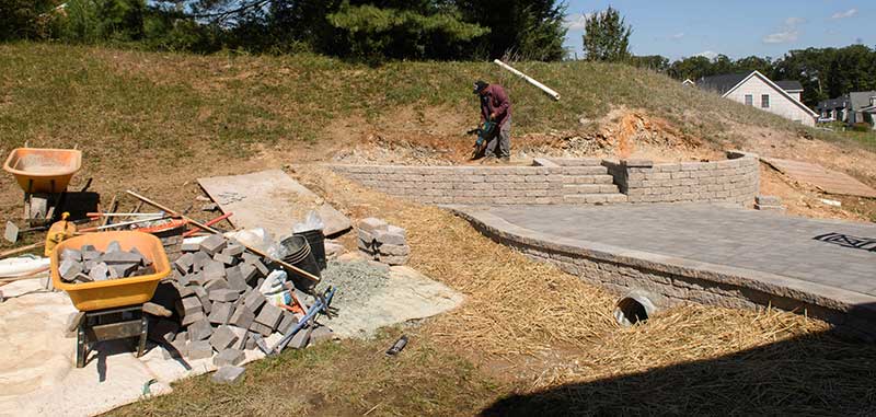 retaining walls and drainage